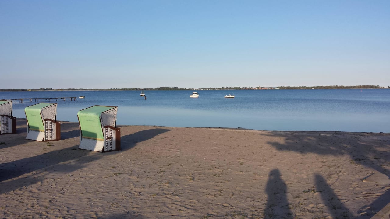 Bodden direkt am Hotel Strandhotel Dranske