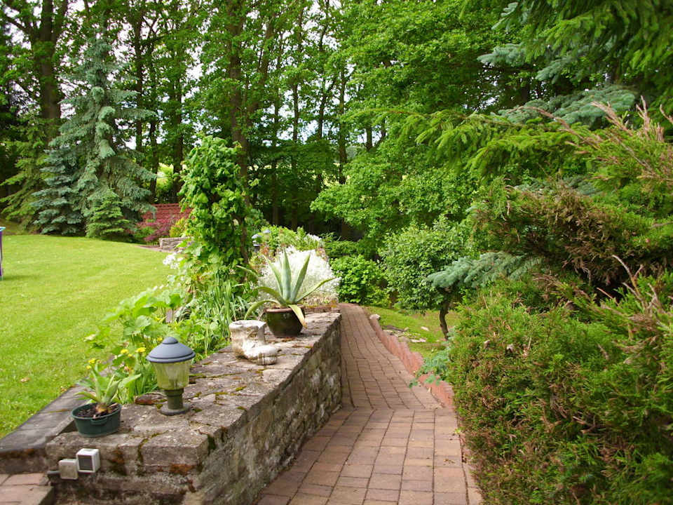 Weg zur Sauna Ferienhaus Tante Hertha