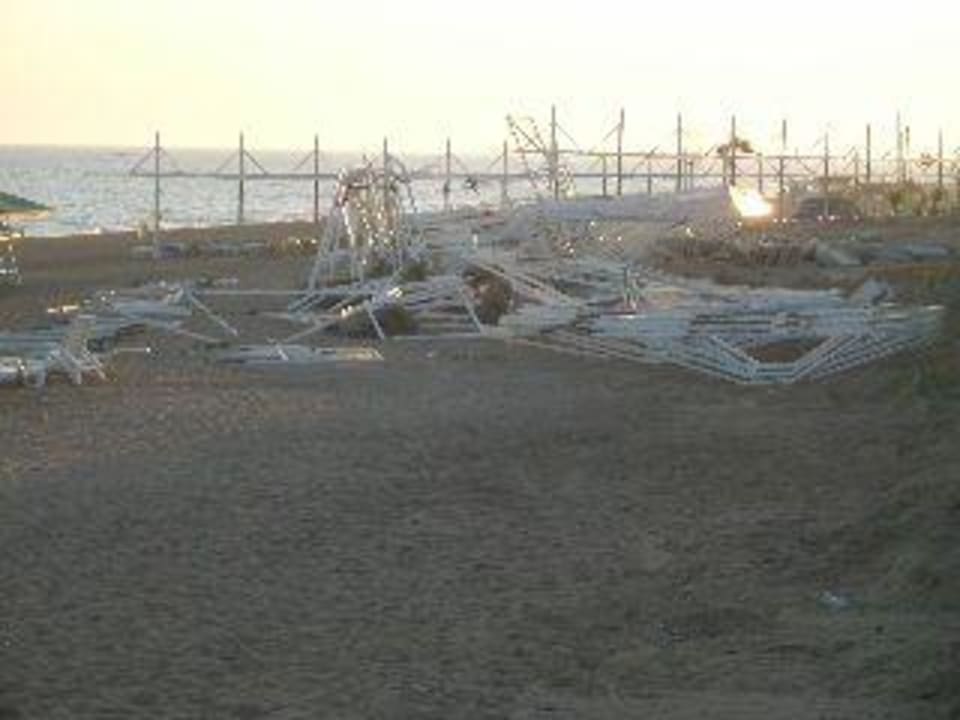 Die Baustelle am Strand Alba Resort Hotel