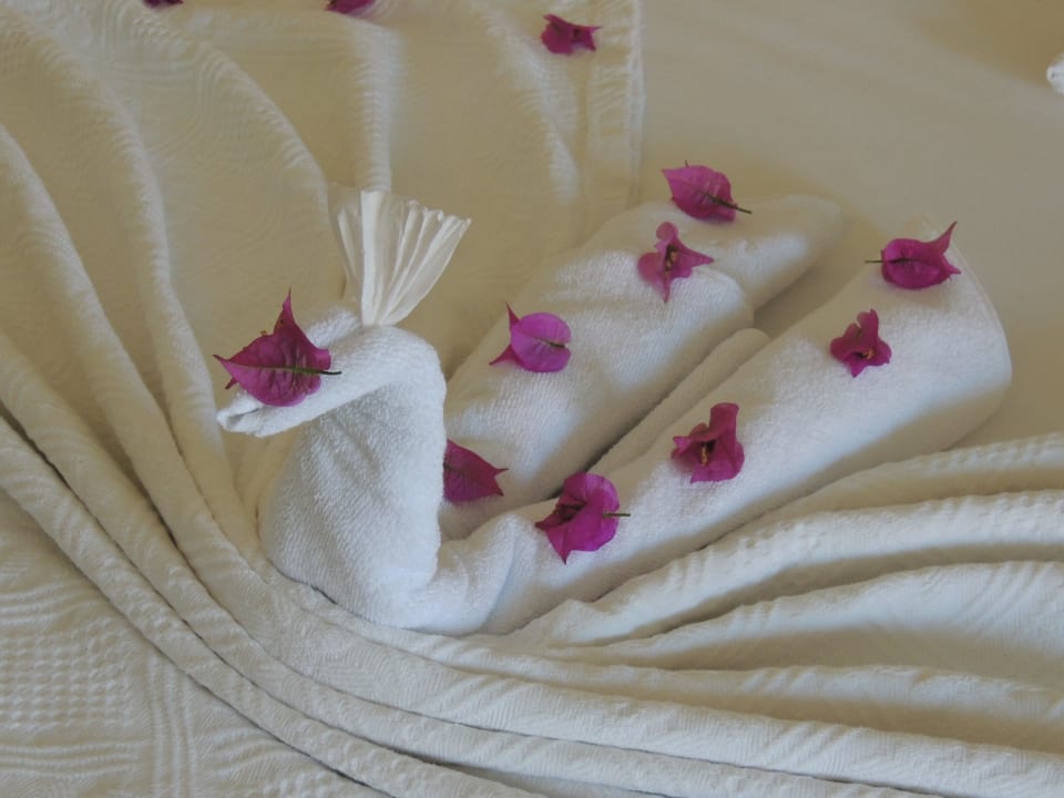Auch die Putzfrauen habens künstlerisch drauf Hotel Gardenia Beach