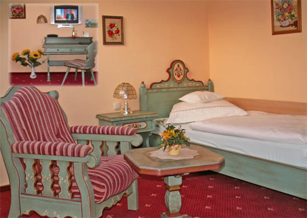 Einzelzimmer in der 2. Etage Landhotel Burgenblick