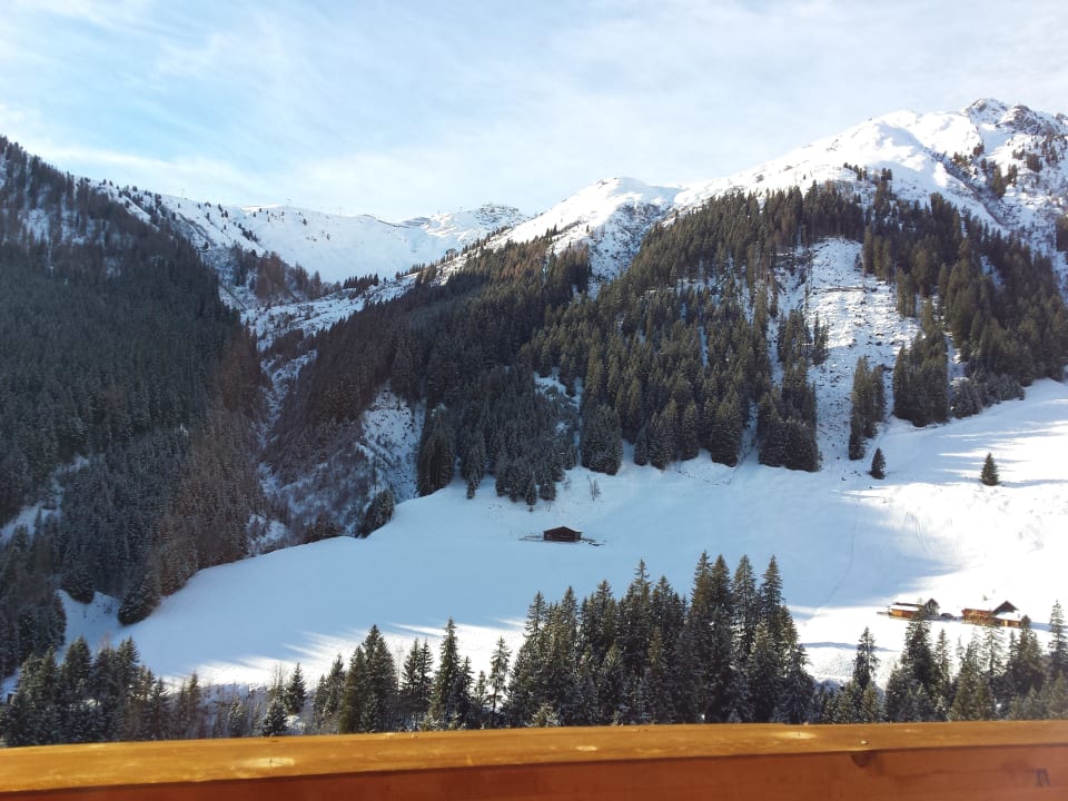 Aussicht vom Balkon Hotel Almhof Roswitha