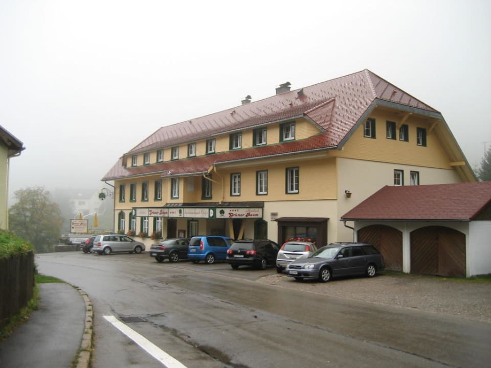 Ansicht von der Straße Naturparkhotel Grüner Baum