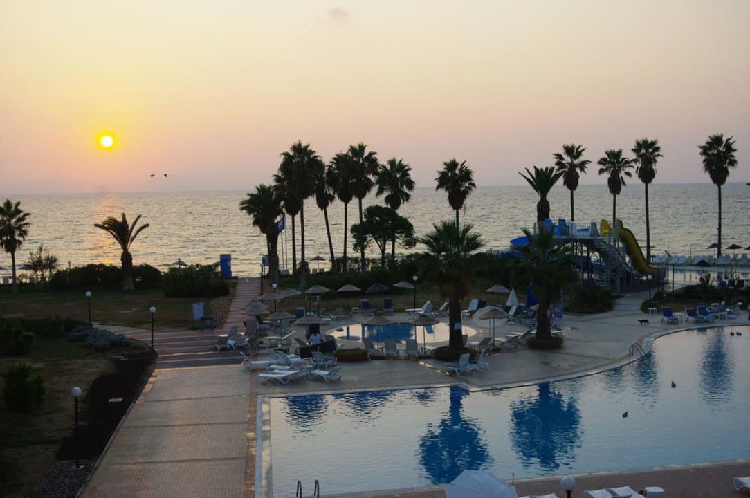Blick vom Zimmer auf das Meer - Sonnenuntergang Ephesia Holiday Beach Club