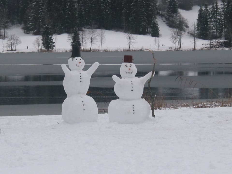 Viel Spaß im tiefen Schnee Ferienhof Neusacher Moser
