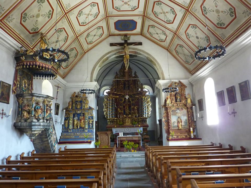 Intérieur de l'église de Bellwald Hotel Bellwald