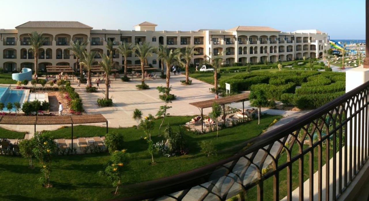 Aussicht vom Balkon JAZ Aquamarine Resort