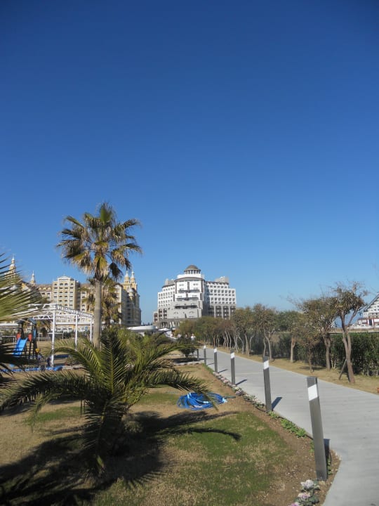 Blick vom Strand Melas Lara Hotel