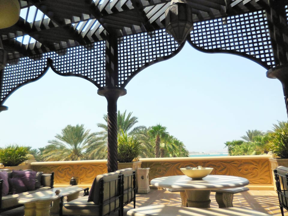 Ausblick von der Terrasse One&Only Royal Mirage Resort Dubai at Jumeirah Beach