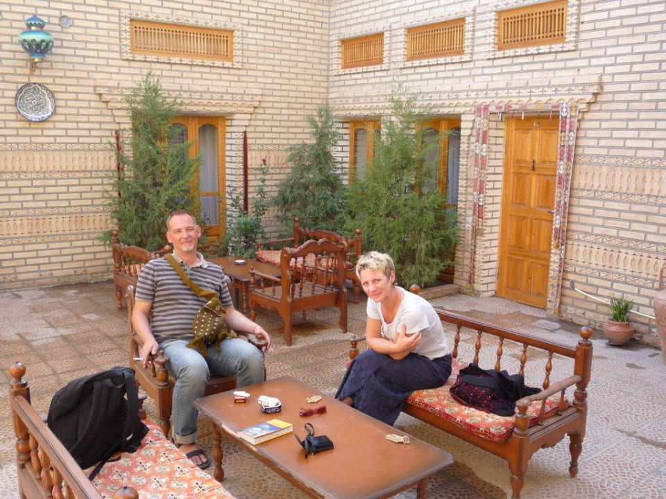 einer der Innenhöfe Hotel Sasha & Son