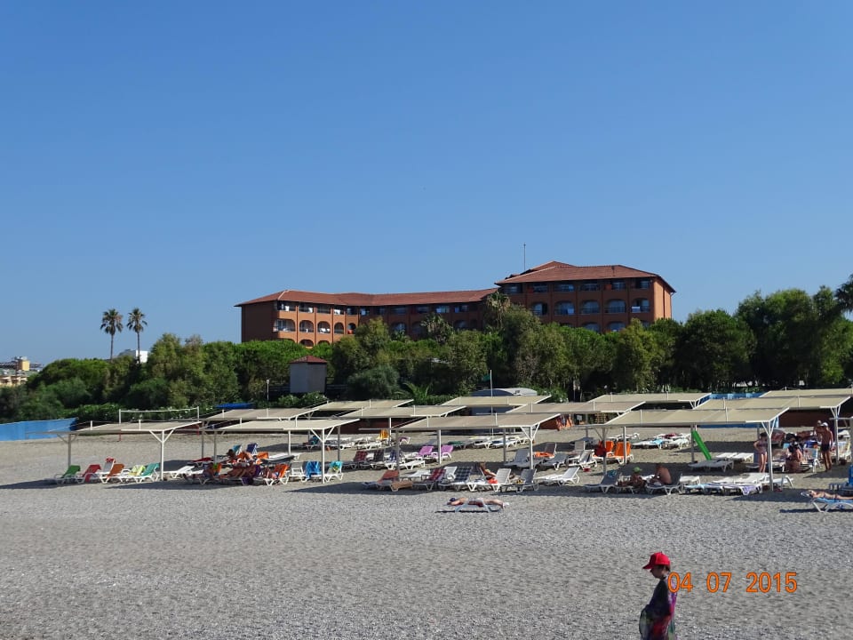 Hotel vom Strand aus Club Turtas Beach Hotel