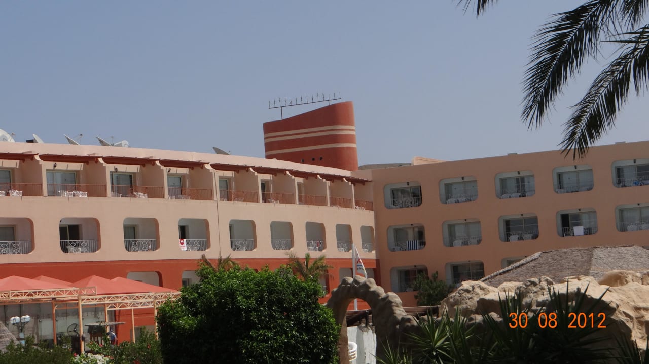 Widok na mój taras  Titanic Resort & Aqua Park