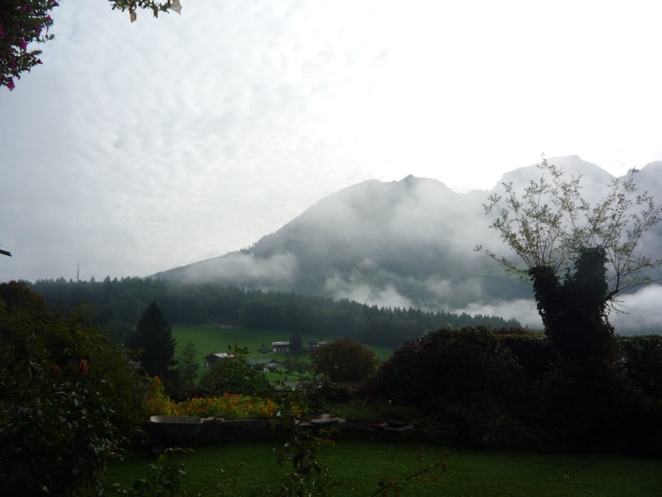 Blick vom Balkon am 22.09. Alpenpanoramahotel Garni Kohlhiasl Höh
