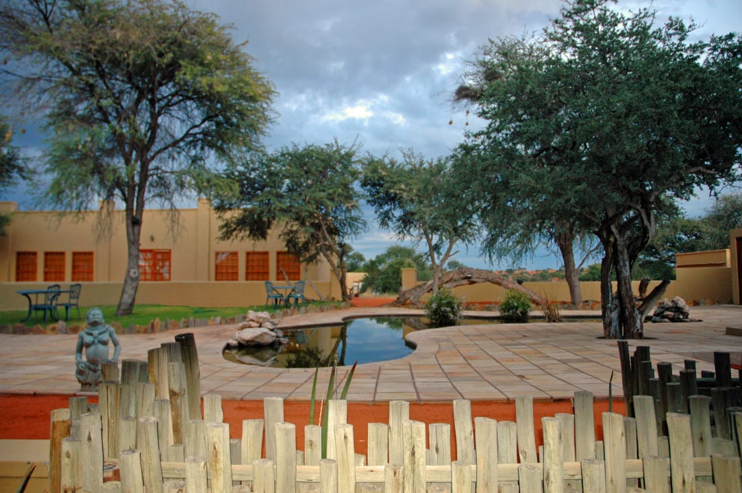 Conference Room and Fishpond courtyard Intu Afrika - Zebra Kalahari Lodge