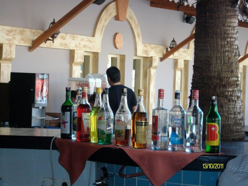 Die Getränke der Bar Hotel Club Paradiso