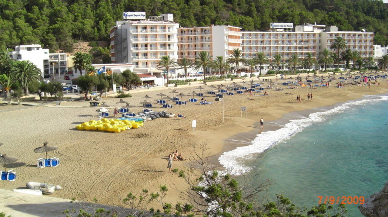 Ausblick auf den Strand von der anderen Seite El Somni Ibiza Dream Hotel by Grupotel
