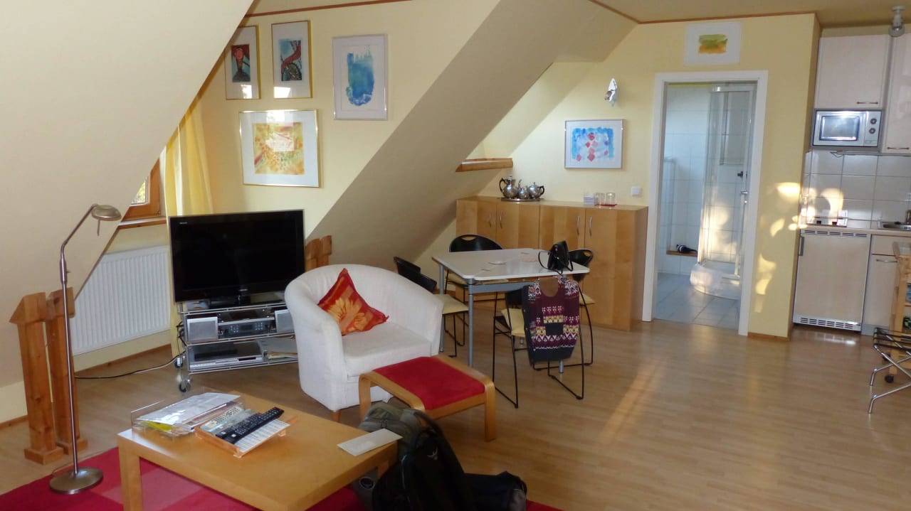 Wohnraum Mini Aparthotel Haus Benji