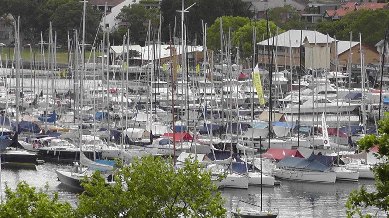 Der Jachthafen nebenan Hotel Vibe Rushcutters