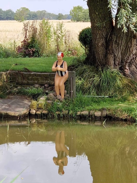 Gartenanlage Hotelpension Altes Zollhaus-Leybucht