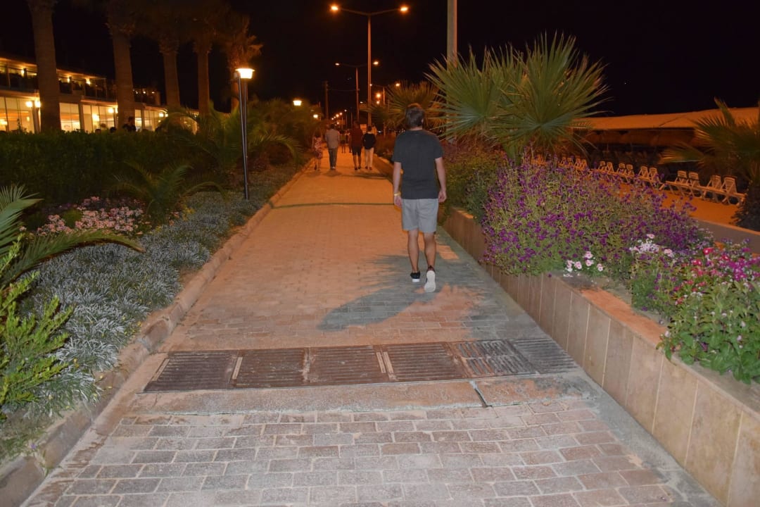 Broadwalk near beach Palm Wings Kusadasi Beach Resort & Spa