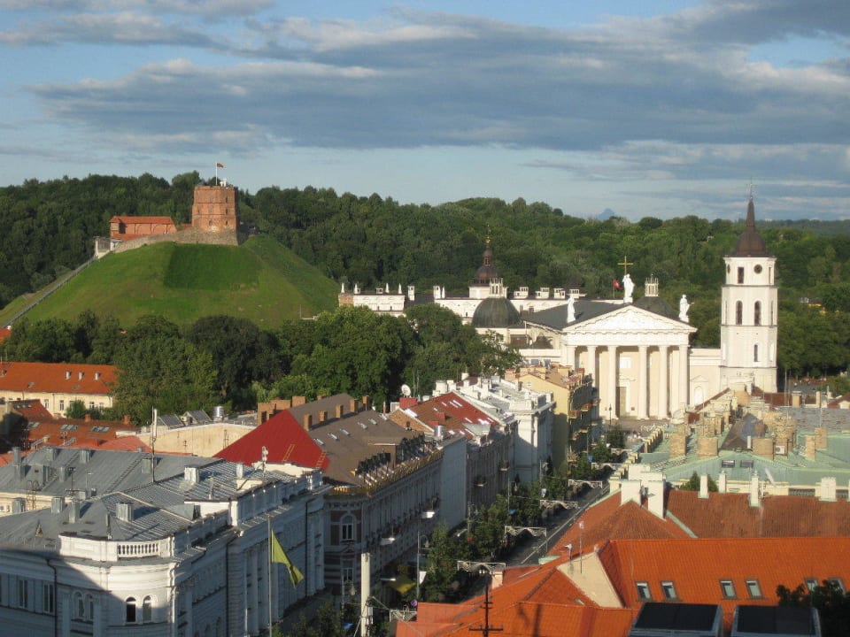 Zimmerausblick aus dem 9. Stock Hotel Novotel Vilnius