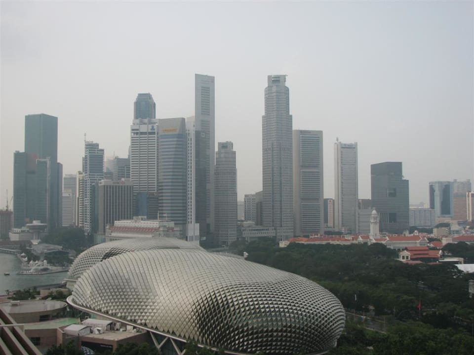 Aussicht vom Zimmer Singapore City Parkroyal Collection Marina Bay