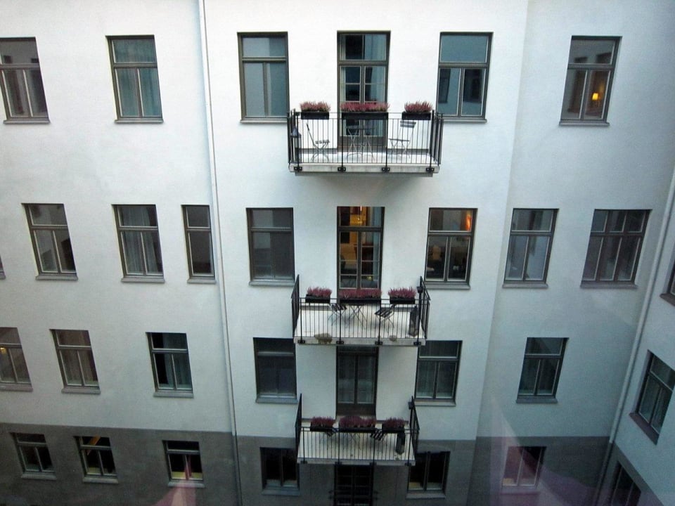 Rooms facing the inner ward Hotel Scandic Grand Central