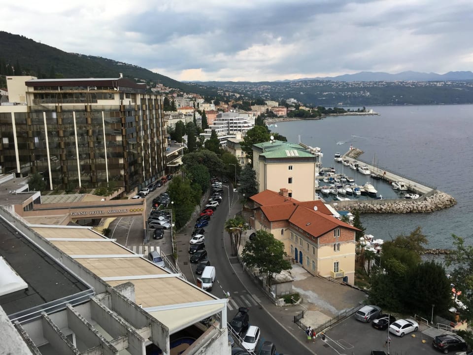 Sehr schöne Aussicht auf die Adria Grand Hotel Adriatic I + II