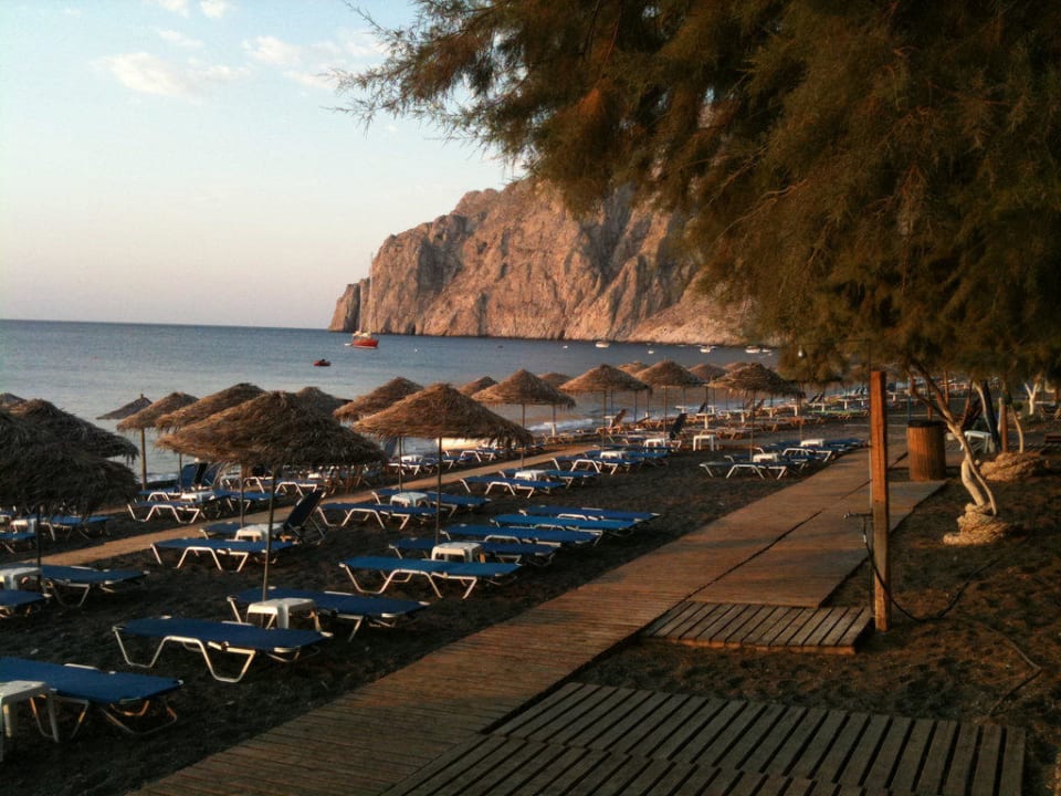Strand von Kamari Hotel Strogili