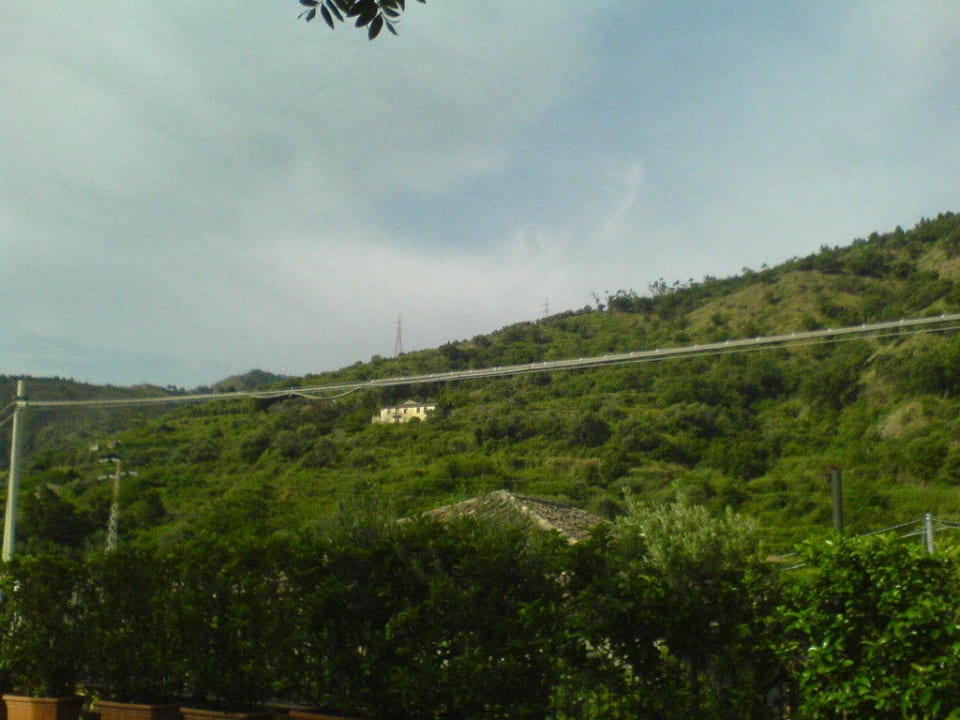 Blick vom Balkon Landhaus il Borgo