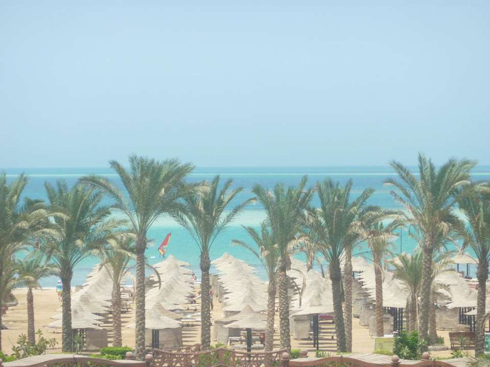 Ausblick zum Strand Riviera Aqua Park Resort