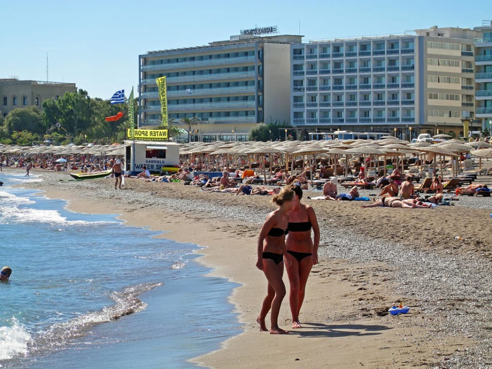 Hotel-Strandseite Ibiscus Hotel Rhodos