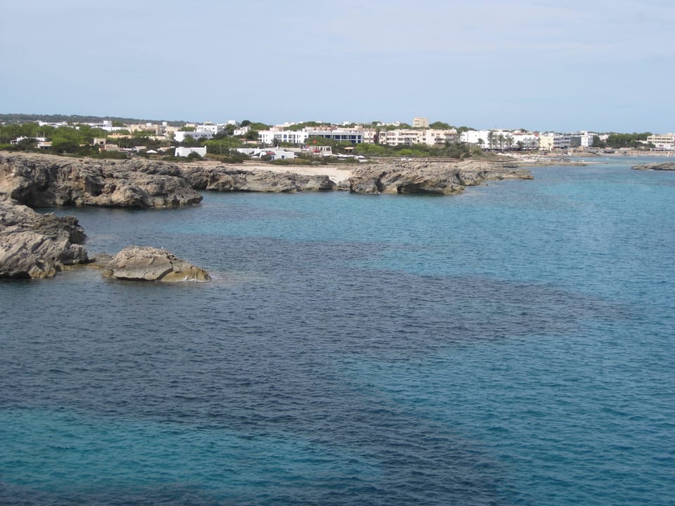 Aussicht nach Es Pujols Hotel Club Sunway Punta Prima