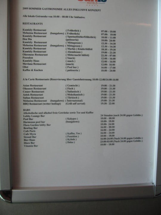 Restaurants zum Buchen Sunis Kumköy Beach Resort Hotel & Spa