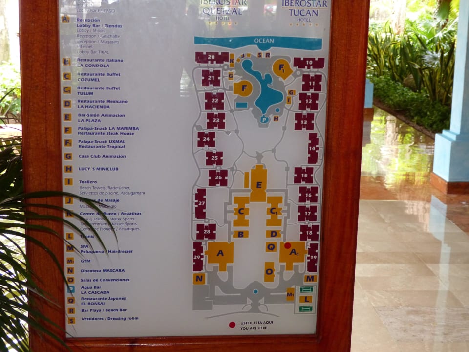 Hinweistafel Iberostar Waves Tucan