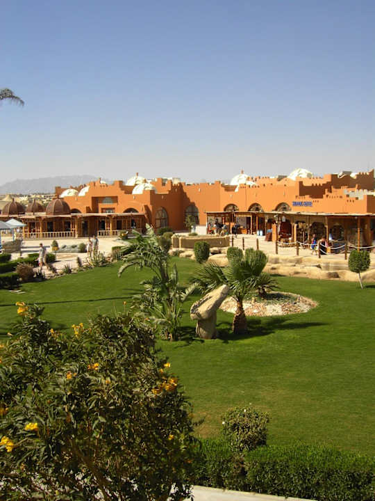 Tuin met hoofdgebouw SUNRISE Royal Makadi Resort