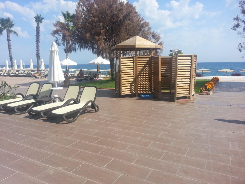 Blick von Höhe Pool Richtung Meer Sherwood Exclusive Kemer