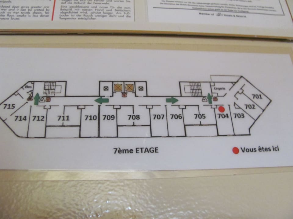 Das war Zimmer 704 Grundriss Hotel Median Paris Porte de Versailles