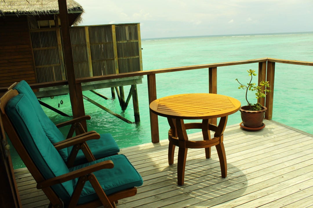 Terrasse jacuzi water villa Meeru Maldives Resort Island
