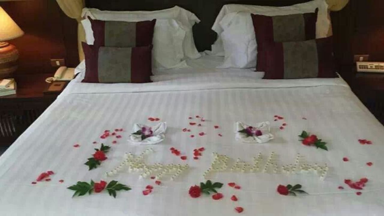 Kingsize-Bett mit Deko Bo Phut Resort & Spa