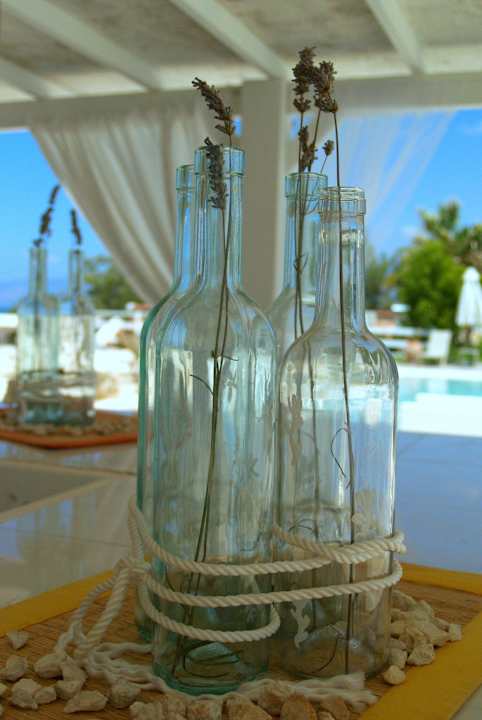 Bottles at Juice Bar Latchi Family Resort
