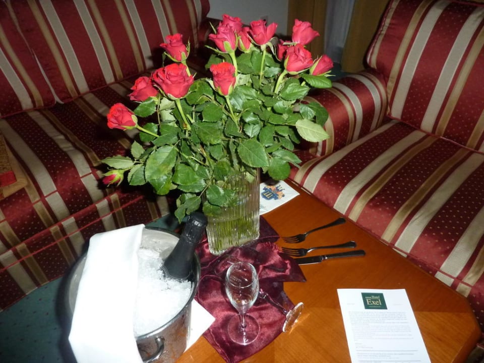 Liebevolle, romantische Begrüßung Hotel Exel
