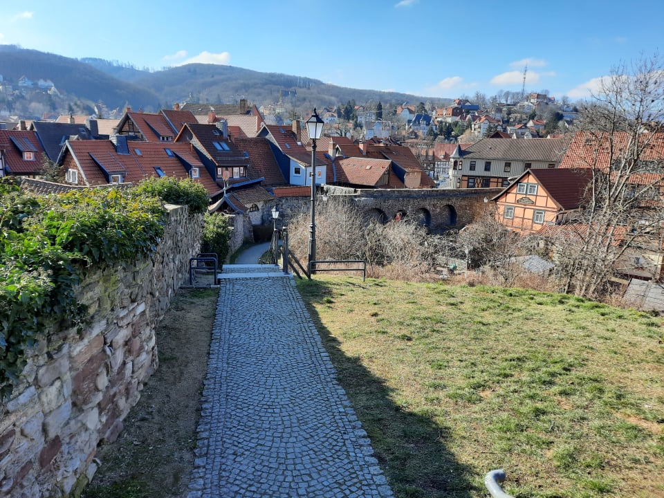 Außenansicht Pension und Restaurant am Nicolaiplatz