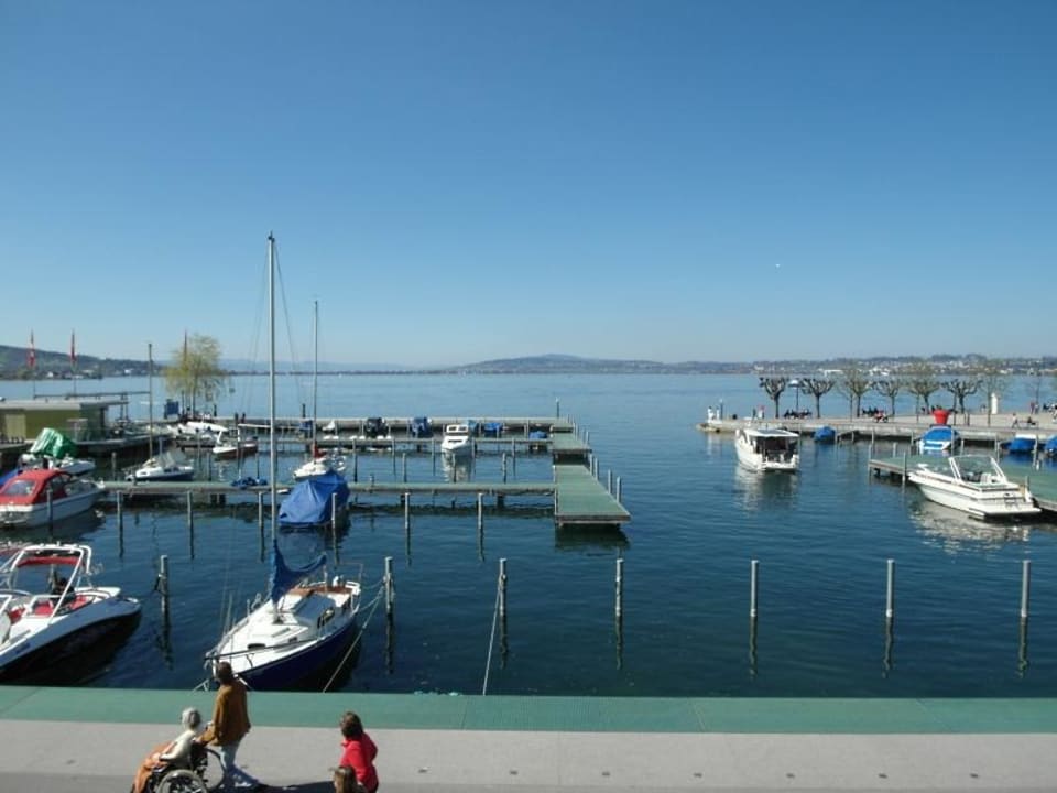 Ausblick vom Zimmer 19 Marina Lachen