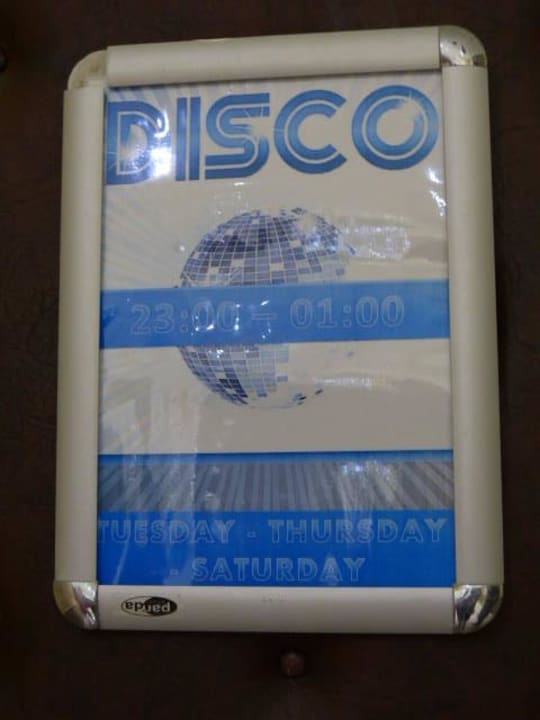 Schiold der Disko Grand Seker Hotel