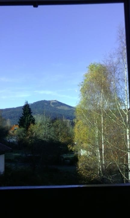 Blick aus dem Frühstücksraum Eisensteiner Hof