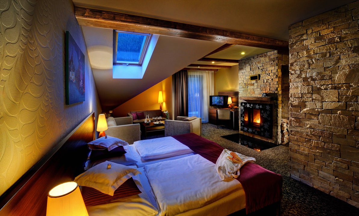 Family room DE LUX (fire place) for 4 people Wellness Hotel Chopok