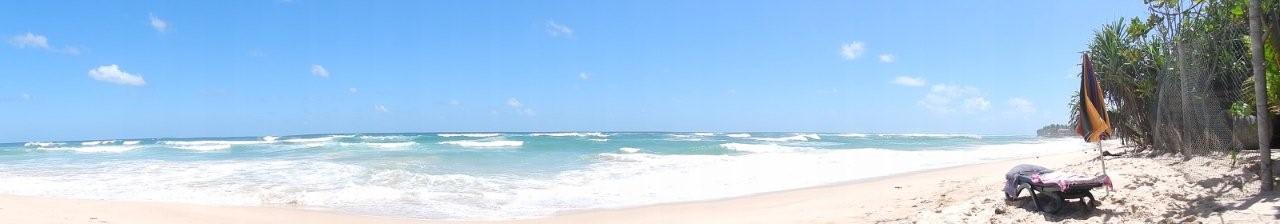 180-Grad-Panorama vorm Hotel Hotel Haus am Meer Wilde Ananas