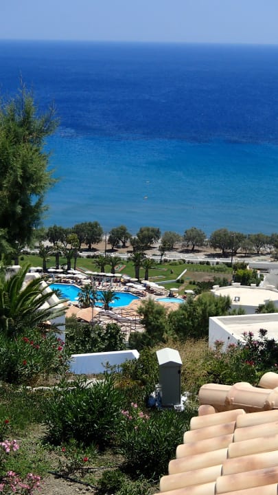 Blick von Oben auf den Pool Lagas Aegean Village