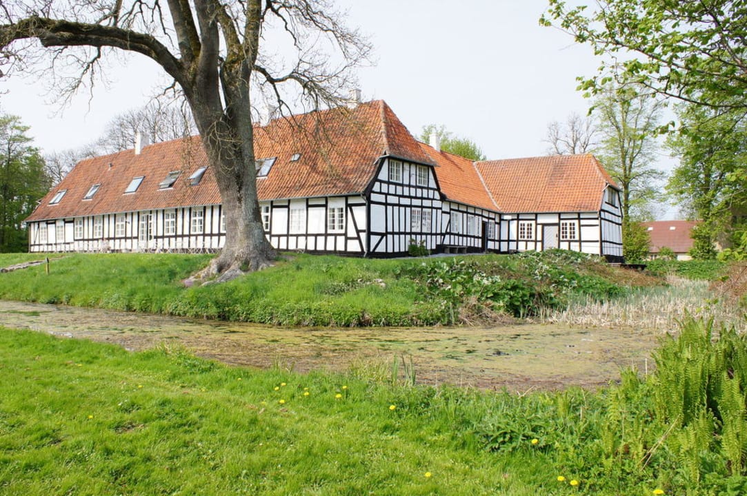 Haus mit Baum Gutshof Herregården Jerstrup